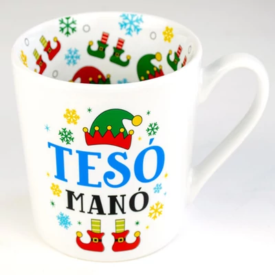 Tesó Manó Feliratú Lifestyle Karácsonyi Bögre Fiú Testvérnek Tesó Manó Feliratú Lifestyle Karácsonyi Bögre Fiú Testvérnek