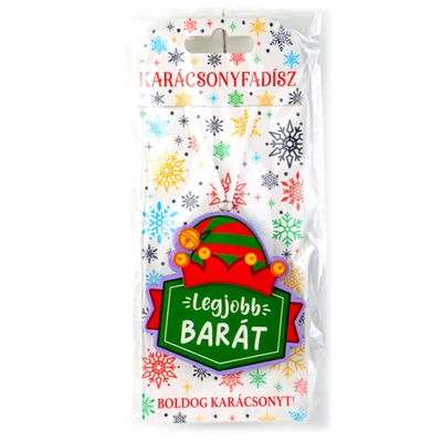 Legjobb Barát Feliratú Lifestyle Karácsonyfadísz