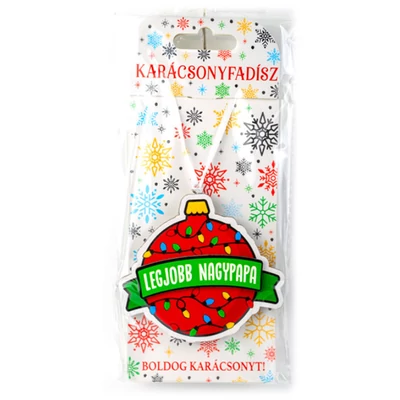 Legjobb Nagypapa Feliratú Lifestyle Karácsonyfadísz