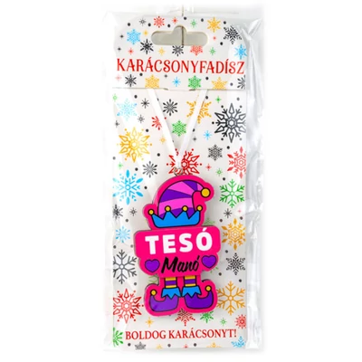 Tesó Manó Feliratú Lifestyle Karácsonyfadísz Lány Testvérnek