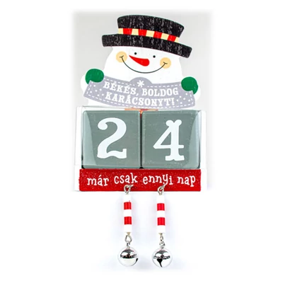 Adventi Öröknaptár Karácsonyra - Boldog Karácsonyt - Hóember