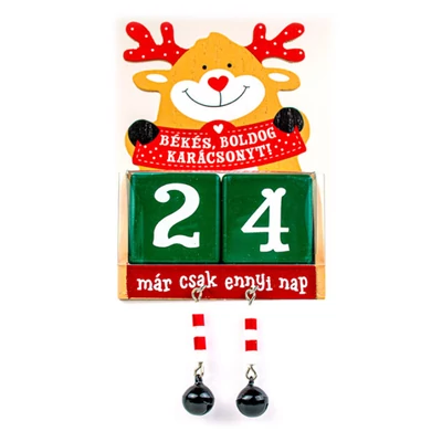 Adventi Öröknaptár Karácsonyra - Boldog Karácsonyt - Rénszarvas