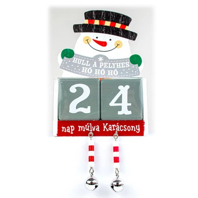 Adventi Öröknaptár Karácsonyra - Hull a Pelyhes - Hóember