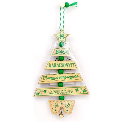 Névre Szóló Karácsonyfadísz - A Világ Legjobb Apukája