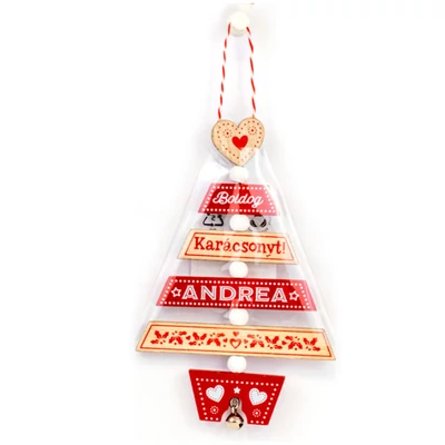 Névre Szóló Karácsonyfadísz - Andrea