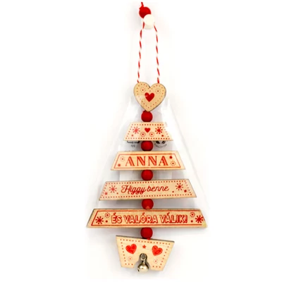 Névre Szóló Karácsonyfadísz - Anna