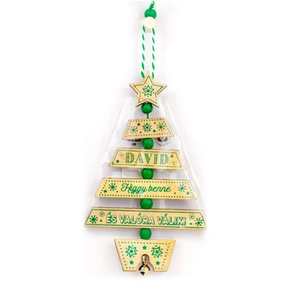 Névre Szóló Karácsonyfadísz - Dávid