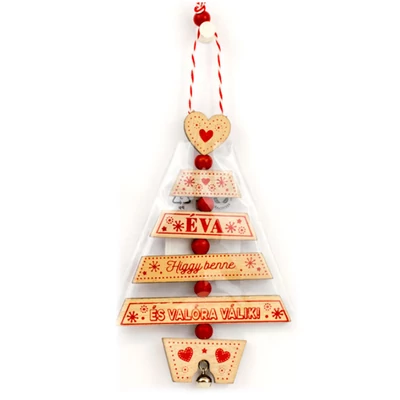 Névre Szóló Karácsonyfadísz - Éva