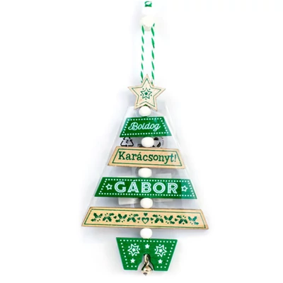 Névre Szóló Karácsonyfadísz - Gábor