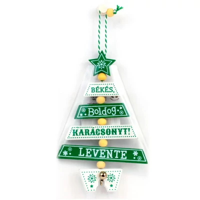 Névre Szóló Karácsonyfadísz - Levente