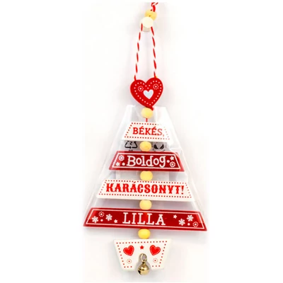 Névre Szóló Karácsonyfadísz - Lilla