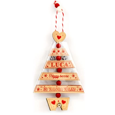 Névre Szóló Karácsonyfadísz - Luca