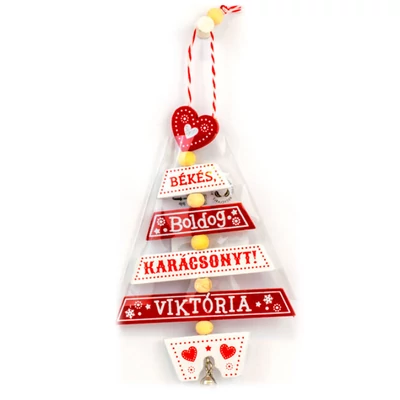 Névre Szóló Karácsonyfadísz - Viktória
