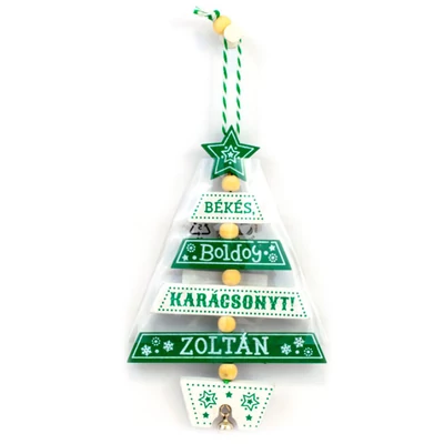 Névre Szóló Karácsonyfadísz - Zoltán