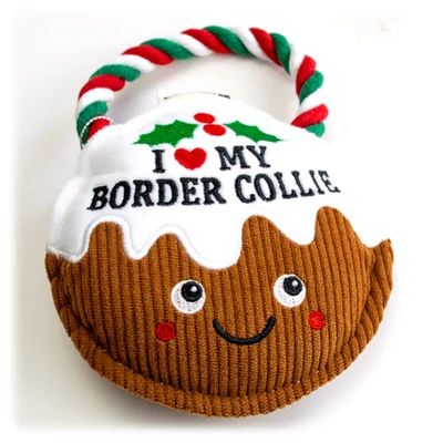 Süti Kutyajáték Plüss - I Love My Border Collie