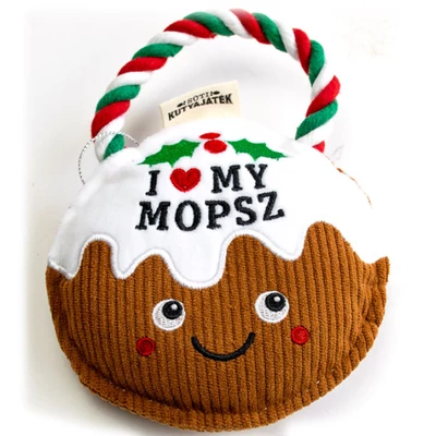 Süti Kutyajáték Plüss - I Love My Mopsz