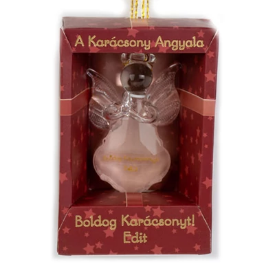 A Karácsony Angyala Dísz - Boldog Karácsonyt! Edit Felirattal