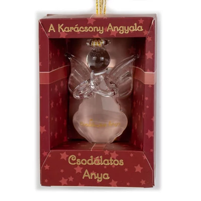 A Karácsony Angyala Dísz - Csodálatos Anya Felirattal