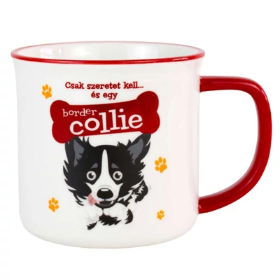 Csak Szeretet Kell és Egy Border Collie Ajándék Bögre Kutya Gazdiknak Csak Szeretet Kell és Egy Border Collie Ajándék Bögre Kutya Gazdiknak