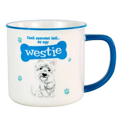 Csak Szeretet Kell és Egy Westie Ajándék Bögre Kutya Gazdiknak Csak Szeretet Kell és Egy Westie Ajándék Bögre Kutya Gazdiknak