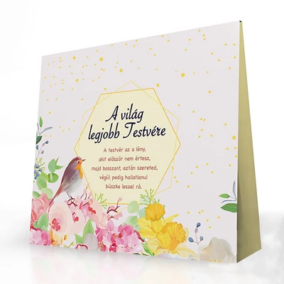 Tea Szeretettel - A Világ Legjobb Testvére Felirattal