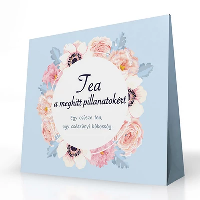 Tea Szeretettel - Tea a Meghitt Pillanatokért Felirattal