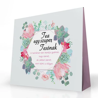 Tea Szeretettel - Tea Egy Szuper Tesónak Felirattal