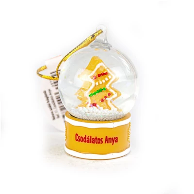 Névre Szóló Hógömb Dísz - Csodálatos Anya Felirattal