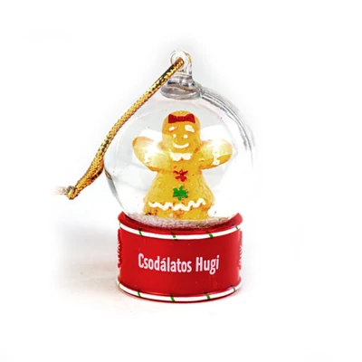 Névre Szóló Hógömb Dísz - Csodálatos Hugi Felirattal
