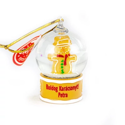 Névre Szóló Hógömb Dísz - Petra Felirattal