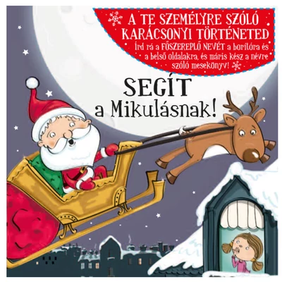 Névre Szóló Mesekönyv - Mikulás - Lányoknak
