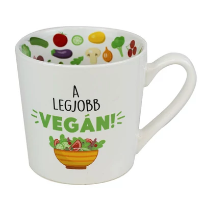 A Legjobb Vegán Feliratú, Színes Belsejű Lifestyle Bögre
