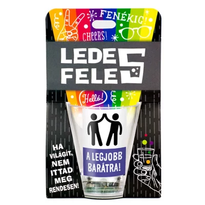 A Legjobb Barátra Feliratú Led-es Ajándék Felespohár