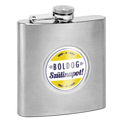 Boldog Szülinapot! Feliratú Ajándék Laposüveg