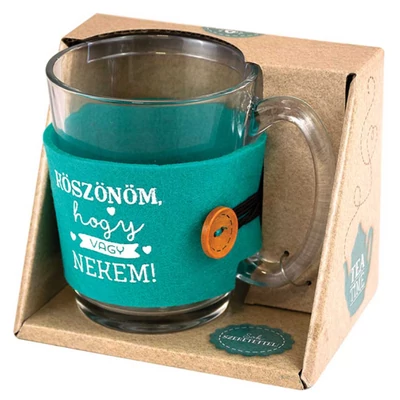 Köszönöm, Hogy Vagy Nekem Üveg Teás Pohár Köszönöm, Hogy Vagy Nekem Üveg Teás Pohár