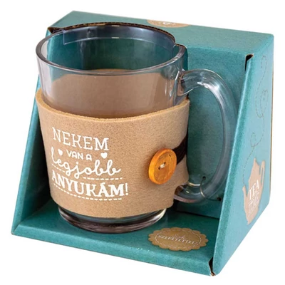 Nekem Van a Legjobb Anyukám Üveg Teás Pohár
