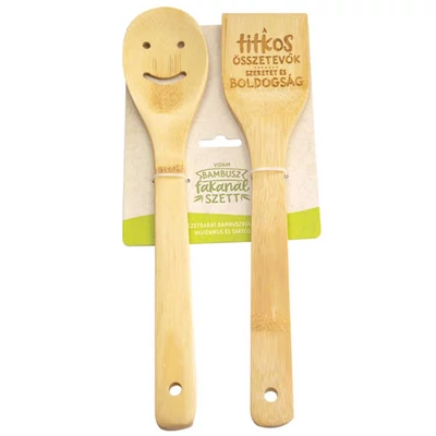 A Titkos Összetevők... Bambusz Ajándék Fakanál Szett A Titkos Összetevők... Bambusz Ajándék Fakanál Szett