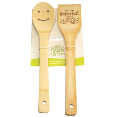 Egy Olyan Baráttal Mint Te,… Bambusz Ajándék Fakanál Szett Egy Olyan Baráttal Mint Te,… Bambusz Ajándék Fakanál Szett