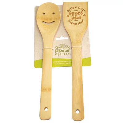 Élvezd Az Életet... Bambusz Ajándék Fakanál Szett Élvezd Az Életet... Bambusz Ajándék Fakanál Szett
