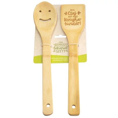 Ez a Csaj Egy Igazi Konyhatündér Bambusz Ajándék Fakanál Szett Ez a Csaj Egy Igazi Konyhatündér Bambusz Ajándék Fakanál Szett