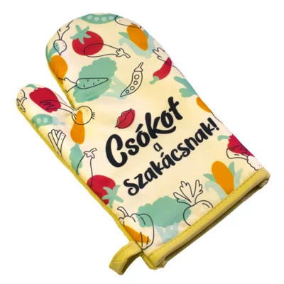 Csókot a Szakácsnak Ajándék Edényfogó Kesztyű Csókot a Szakácsnak Ajándék Edényfogó Kesztyű