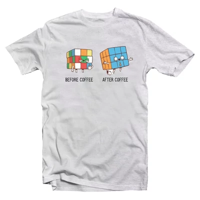Előtte Utána - Rubik Kocka Vicces Póló