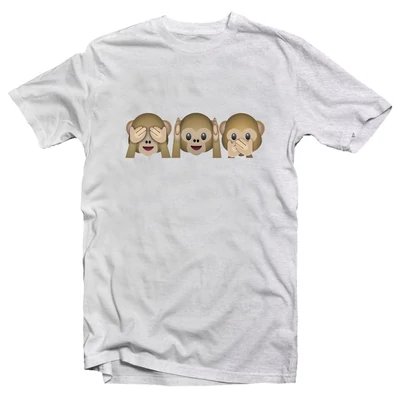 Funny Monkeys Emoji Vicces Póló