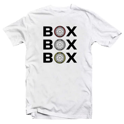Box, Box, Box Forma 1 Mintás Ajándék Póló Box, Box, Box Forma 1 Mintás Ajándék Póló