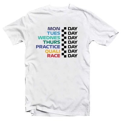 Practice, Qualifying, Race Forma 1 Mintás Ajándék Póló