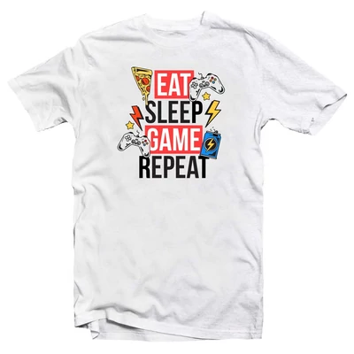 Eat, Sleep, Game, Repeat Ajándék Póló