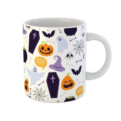 Cuki Halloween Ikonok Ajándék Bögre Cuki Halloween Ikonok Ajándék Bögre