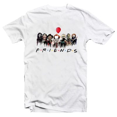 Friends Horror Mintás Ajándék Póló Halloween-re Friends Horror Mintás Ajándék Póló Halloween-re