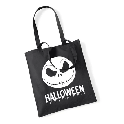 Rémisztő Arc Mintás Fekete Fehér Vászon Táska