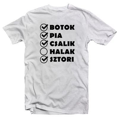 Botok, Pia, Csalik Vicces, Horgász Póló